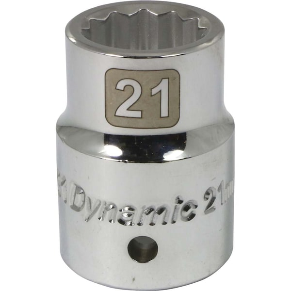 3/4" Drive, 21mm Metric Socket, 12 Points